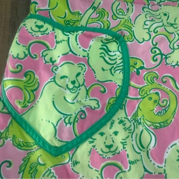 Lilly Pulitzer Fried Catfish Print Pink and Green Skirt - Picture 3 of 7